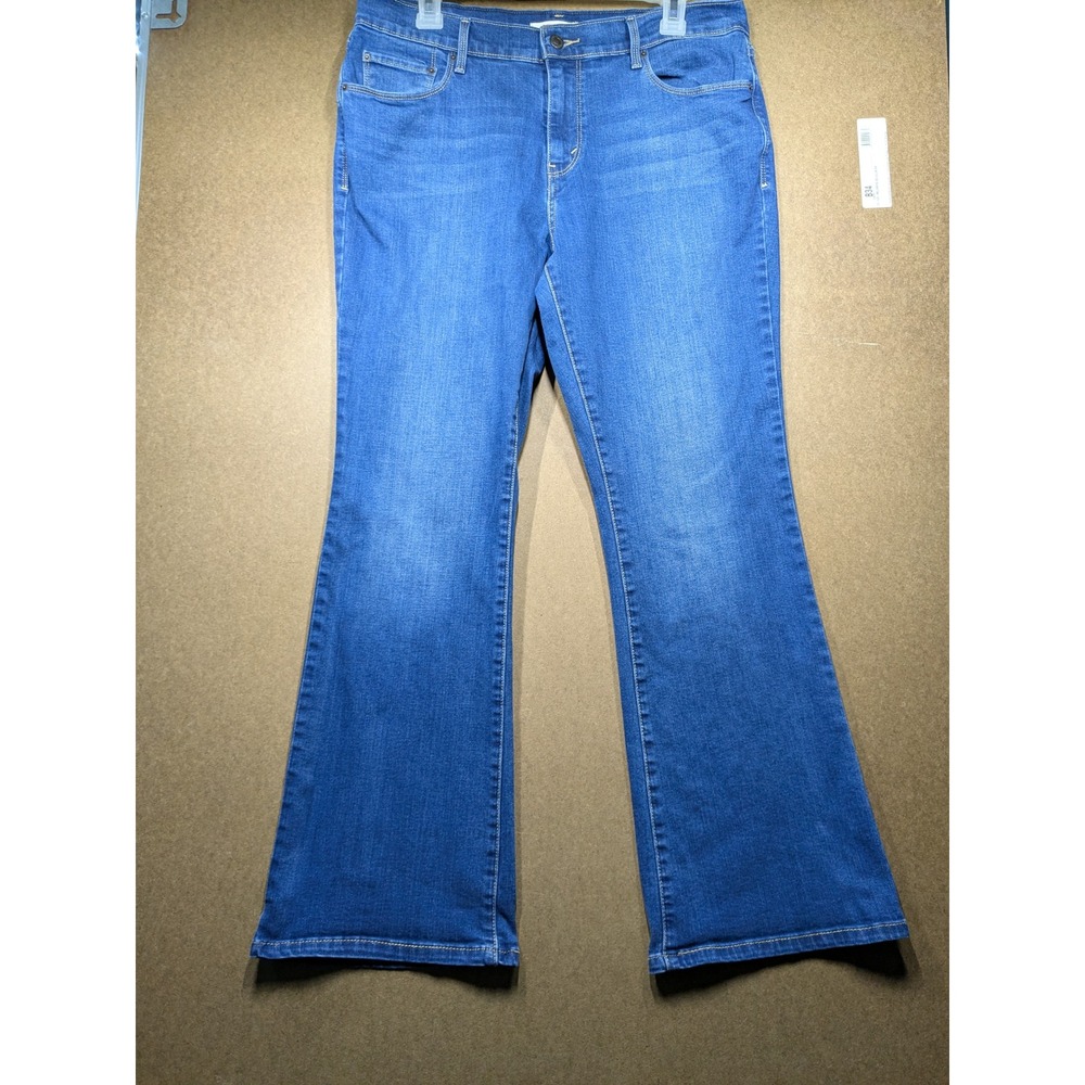 Levis 515 Bootcut Jeans Womens 12S Medium Wash Blue Denim Stretch W31 L30